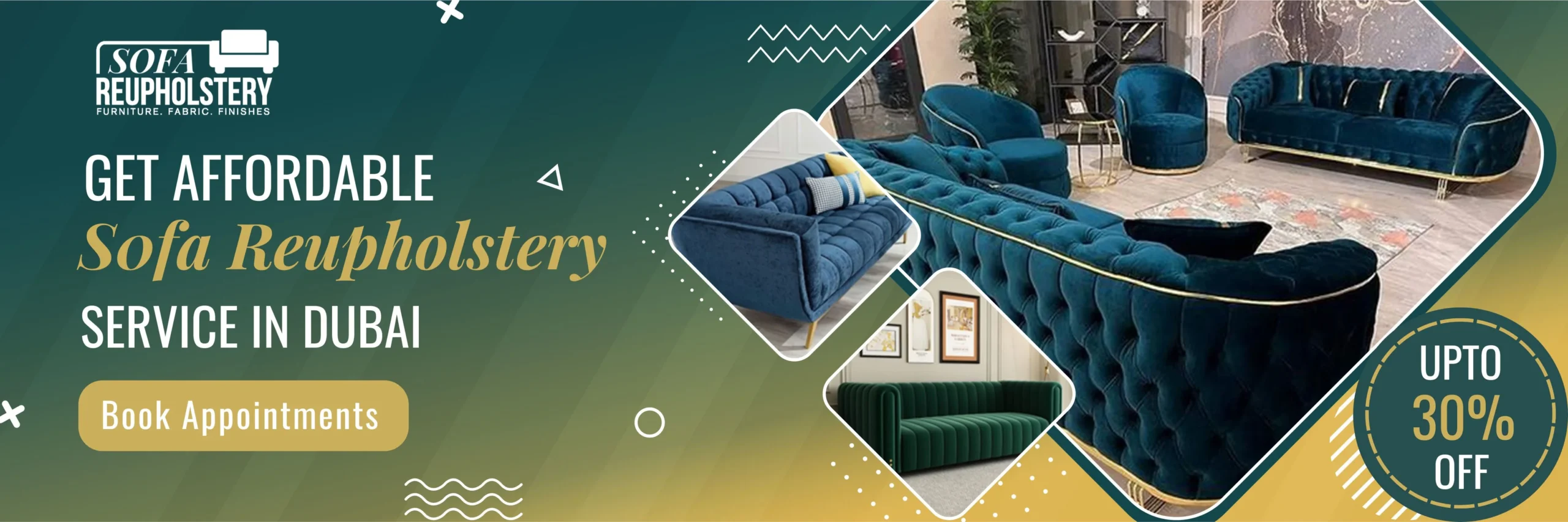 Sofa upholstery Banner