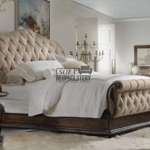 leather upholstery bed