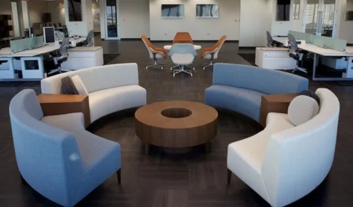 Modern custom office sofas Abu Dhabi